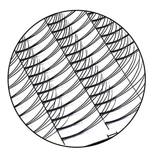 Extensiones de pestañas postizas 3D 0,10 D 12 mm de grosor, de seda sintética, calidad superior, marca francesa.