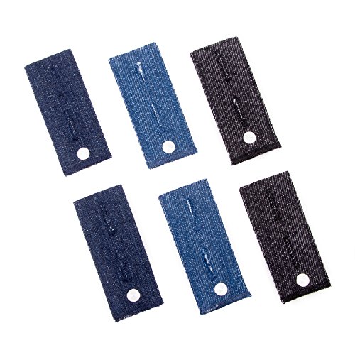 Extensores de cintura de 6 piezas para pantalones vaqueros, pantalones y falda