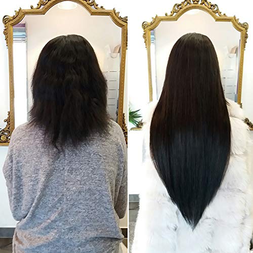 Extiff – Extensión de cabello natural para aplicación en frío – 20 extensiones de 50 cm – Marca francesa
