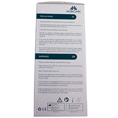 Extractor de leche manual, Mango ergonómico, Mobiclinic