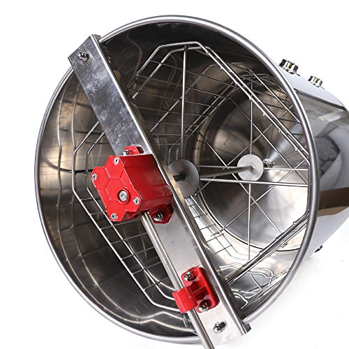 Extractor de miel Manual Centrifugado Miel 4 Centrifugado Miel Honey Centrifugado Extractor de Miel Panal, Centrífuga de miel de apicultor de acero inoxidable DHL!