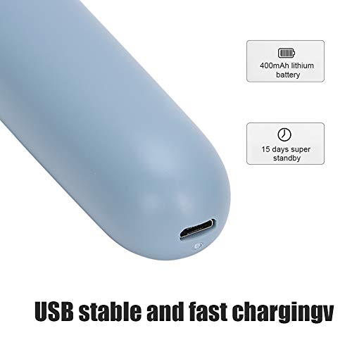 Extractor De Puntos Negros, Limpiador Facial De Nariz Recargable Por Usb, 3 Niveles De Potencia Removedor De Puntos Negros Multifuncional 4 Cabezales De Belleza Reemplazables(Azul)