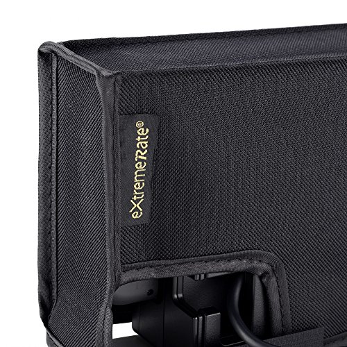 eXtremeRate Guardapolvo Cubierta de Nylon Compatible con Nintendo Switch Protector de Polvo Funda contra Polvo Forro Suave Antipolvo antiagua antirraya para Carga Base Dock(Negro)