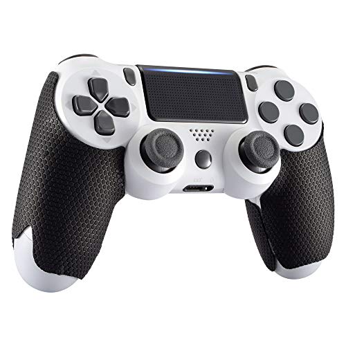 eXtremeRate Pegatina Antideslizante con Textura de Goma para Playstation 4 Agarre del Mando PS4 Slim PS4 Pro-Mejore el Agarre y la Comodidad