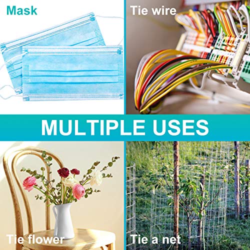 EXTSUD Tiras de Puente de Nariz 200 Piezas 90 x 5mm Aluminio Tira de Puente de Nariz para DIY Hacer Accesorios