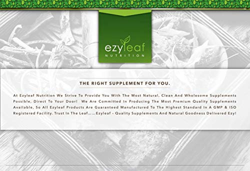 Ezyleaf 5-HTP Capsulas | 400mg de Semilla de Griffonia Simplicifolia | 180 Capsulas Veganas de 5HTP | Nootropico en Pastillas para dormir bien, Reduce el Estrés y Aumenta la Energía | Sin OGM