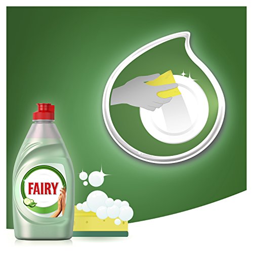 FAIRY Limpieza y Cuidado Aloe Vera y Pepino Lavavajillas Líquido 1015 ml con Protección de la Dermis Beneficia la Piel y Combate la Grasa (8001090479617)