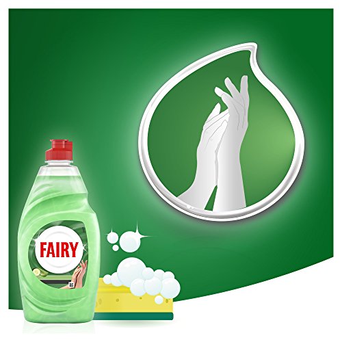 Fairy Limpieza y Cuidado Aloe Vera y Pepino Lavavajillas Líquido 500 ml con Protección de la Dermis Beneficia la Piel y Combate la Grasa