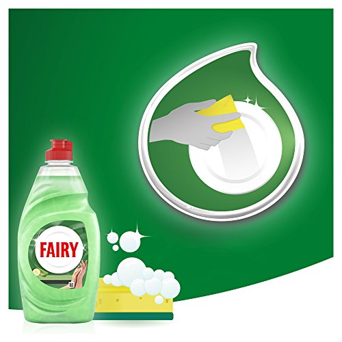 Fairy Limpieza y Cuidado Aloe Vera y Pepino Lavavajillas Líquido 500 ml con Protección de la Dermis Beneficia la Piel y Combate la Grasa