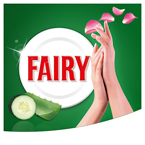 Fairy Limpieza y Cuidado Aloe Vera y Pepino Lavavajillas Líquido 500 ml con Protección de la Dermis Beneficia la Piel y Combate la Grasa