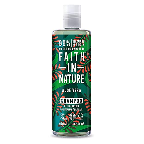 Faith in Nature Jabón Líquido de Manos Natural de Aloe Vera y Árbol del Té, Nutritivo, Vegano y No Testado en Animales, sin Parabenos ni SLS, 400 ml