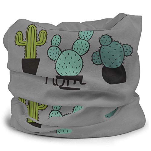 Faithe Keppel Bandanas para la Cabeza pasamontañas Cactus casero Pintado a Mano máscara para niños, Mujeres y Hombres al Aire Libre, protección UV