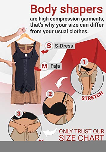 FAJA MOLDEADORA | EFECTO SAUNA | COMPRESIÓN ALTA | VIENTRE PLANO | POST-PARTO | POST-QUIRÚRGICA | PUSH-UP 9334 (encuentra la talla que te conviene consultando la tabla de medidas (véase fotos) )