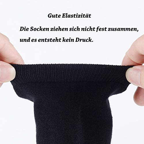 FALARY Calcetines Tobilleros Hombre 12Pares Deportivo Sciclismo Cortos Respirable Algodón Antideslizantes_Negro_3942