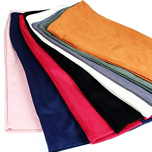 Faldas lápiz de Cintura Alta para Mujer Paquete otoño Invierno Faldas con Cremallera Dividida en Cadera Faldas Ajustadas Rojo M