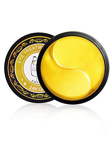 Famed Máscara de ojos de oro de 24 quilates, máscaras de ojos para círculos oscuros, almohadillas de gel debajo de los ojos, máscara de ojos para ojos hinchados, cuidado de la piel, great gift