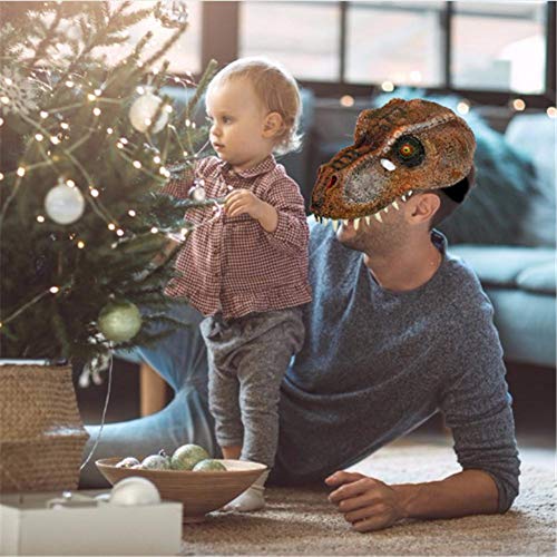 Famed Máscara de Tyrannosaurus con Cinta elástica, máscara de dragón Animal 3D para la Fiesta de Carnaval de Halloween máscara de dragón Animal, máscara de Disfraces de Halloween de attractively