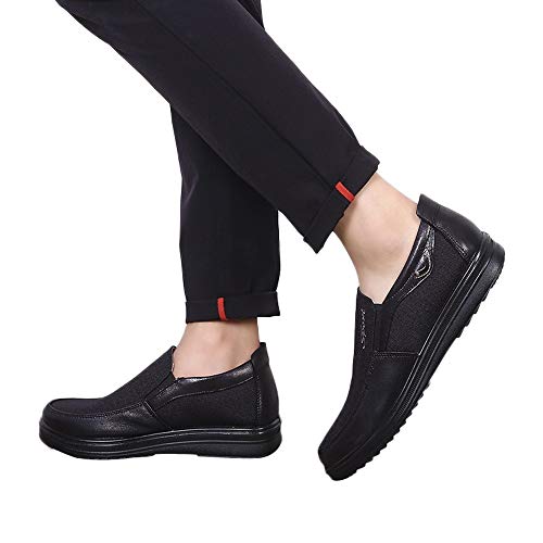 Fannyfuny_Zapatos para Hombre Náuticos Zapatos Casuales Zapatos de Cordones Zapatos de Vestir Mocasines Hombres Vestir Derby Calzado Boda Negocios Brogue Zapatillas 40-48