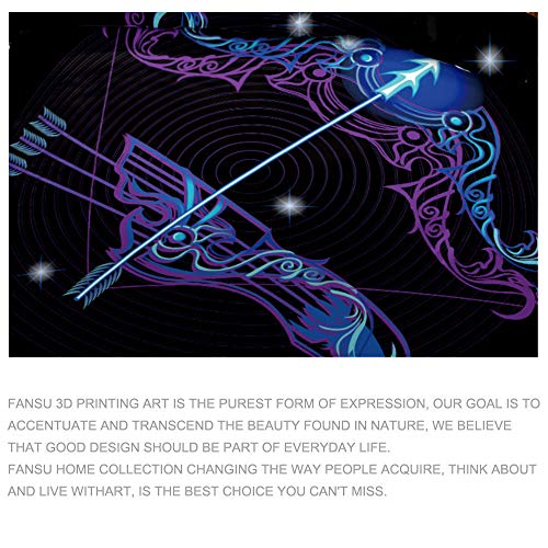 Fansu Doce Constelación Juego de Ropa de Cama 3 Piezas Funda De Edredón Familias y Niños, 3D Imprimiendo Cremallera Funda Nórdica Funda de Almohada Suave Cómodo No alérgico (135x200cm,Piscis)