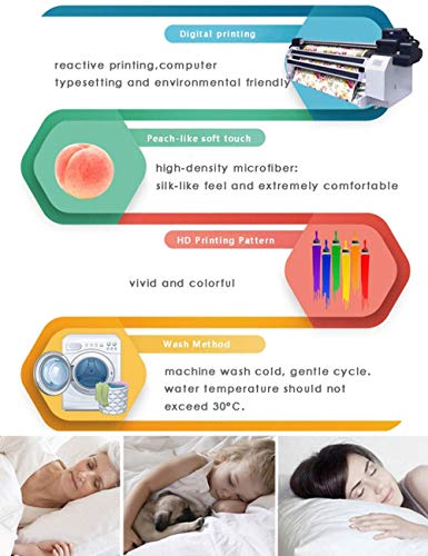 Fansu Doce Constelación Juego de Ropa de Cama 3 Piezas Funda De Edredón Familias y Niños, 3D Imprimiendo Cremallera Funda Nórdica Funda de Almohada Suave Cómodo No alérgico (135x200cm,Piscis)