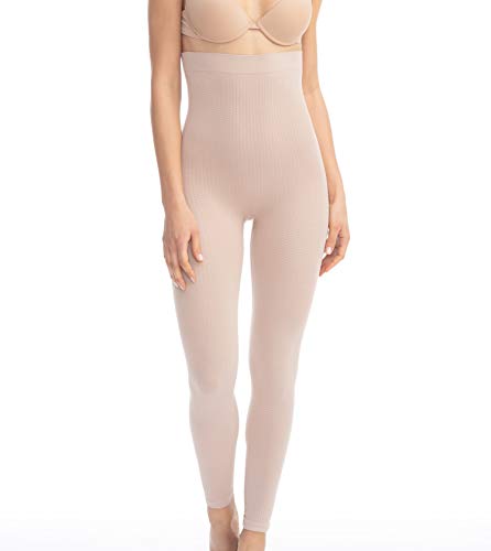 Farmacell 133 (Carne, M/L) Pantalones Leggings de Talle Alto con Efecto masajeador y Anti-Celulitis