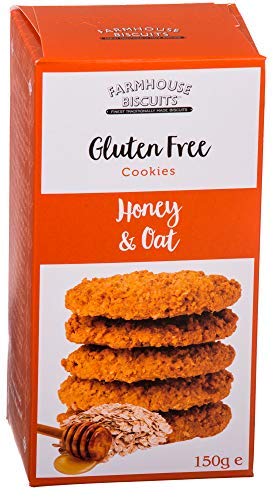 Farmhouse Biscuits Tube Inglés Miel and Avena Galletas Sin Gluten - 1 x 150 gramos