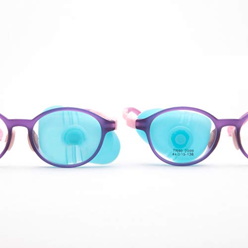 Fascigirl 3PCS Niños Parche ocular Ventosa Gafas de silicona Parche ocular Ambliopía Parche ocular