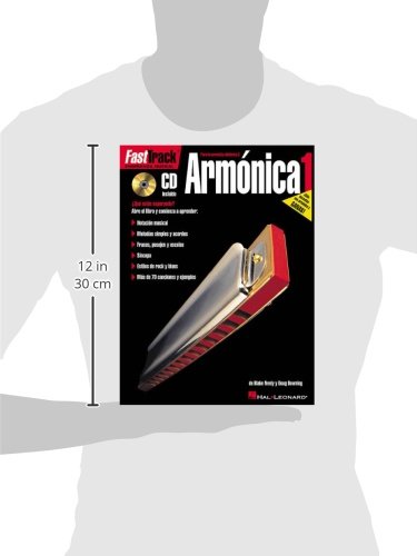 Fast Track Armonica 1 Harmonica (Book/Audio Spanish Edition) (Fast Track (Hal Leonard))