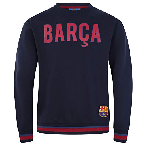 FCB FC Barcelona - Sudadera Oficial para Hombre - con el Escudo del Club - XL