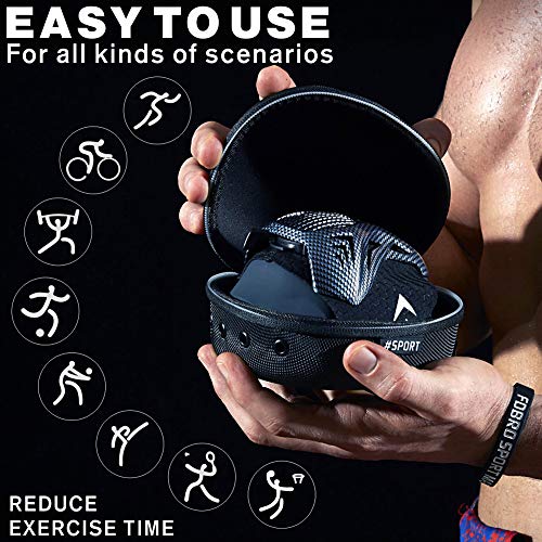 FDBRO Máscaras máscaras de Deportes, Estilo Negro, máscara;scara para Entrenamiento y acondicionamiento de Gran altitud, máscara scara Deportiva 2.0 (Fibra de Carbono, Medium(70kg-100kg))