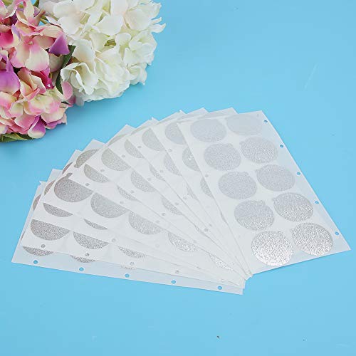 Fdit 500Pcs Cápsulas Taza de película Película sellada Papel de aluminio Cafetera desechable Taza de cápsula Película sellada Tapa autoadhesiva Tapa de cápsula de café Tapas