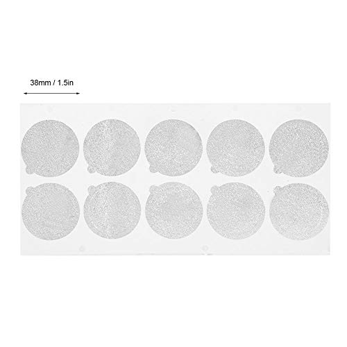 Fdit 500Pcs Cápsulas Taza de película Película sellada Papel de aluminio Cafetera desechable Taza de cápsula Película sellada Tapa autoadhesiva Tapa de cápsula de café Tapas