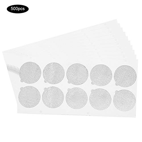 Fdit 500Pcs Cápsulas Taza de película Película sellada Papel de aluminio Cafetera desechable Taza de cápsula Película sellada Tapa autoadhesiva Tapa de cápsula de café Tapas