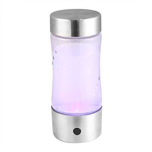 Fdit Lonizador de Agua con Alto Contenido de Hidrógen de Hidrógeno y Agua Saludable Vaso de Botella Portátil con USB Recargable Socialme-EU