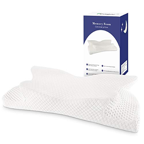 Feagar Almohada Cervical para Dormir de Lado - Almohadas Viscoelasticas para Cuello, Almohadas para Dormir de Lado, Boca Abajo/Arriba