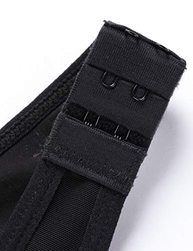 FeelinGirl Mujer Faja Reductora Chaleco sin Costura Corsé Bustier Ajustable Tirantes Faja Aabdominal Negro XL/Talla 42-44