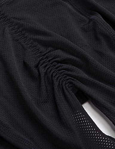 FeelinGirl Mujeres Shapewear de Cuerpo Overbust Faja Adelgazante Arriba de Busto Corset Reductor Lumbar con Ganchos Cremallera Body Shaper Talla Grande Negro Corto L/ES 42-44