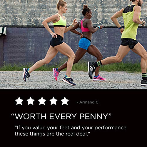 Feetures - Elite Light Cushion - No Show Tab - Calcetines Deportivos para Correr para Hombres y Mujeres - Blanco - Talla Grande