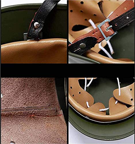 Feeyond WW2 Ejército De Élite Alemán M35 M1935 Casco, Los Fans del Ejército De Acero Puro Película Y Accesorios De Televisión De Protección Anti-Riot,Negro