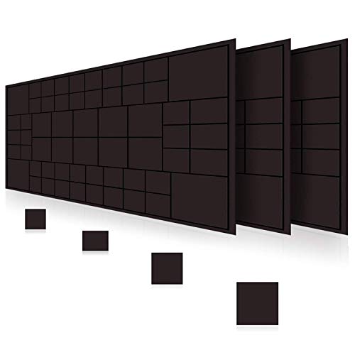 FEIGO Lamina Magnetica Adhesiva Cuadrados magnéticos anisotrópicos fuertes con adhesivo 3M,Cuadrados de cinta magnética cuadrados de imán flexible para la de aulas,proyectos de bricolaje (174 piezas)