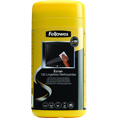 Fellowes 99703 - Dispensador 100 toallitas limpiadoras pantalla