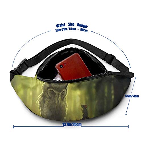 FengLiuAiShuaiGe Riñonera Fantasy Owl Riñonera Fashion Riñonera,
