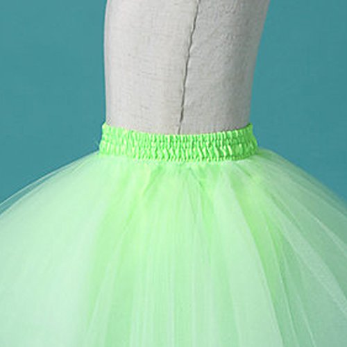 FEOYA Niñas Falda de Tul Tutú Clásica de Ballet para Disfraz Halloween Fiesta, Color Verde
