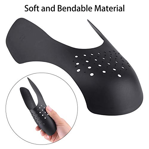 FEPITO 4 pares dec protectores de pliegues Toebox, protectores de zapatilla de deporte, protector contra las arrugas de los zapatos, Unido 6-10 / Talla EUR 39-45 (4 pairs)