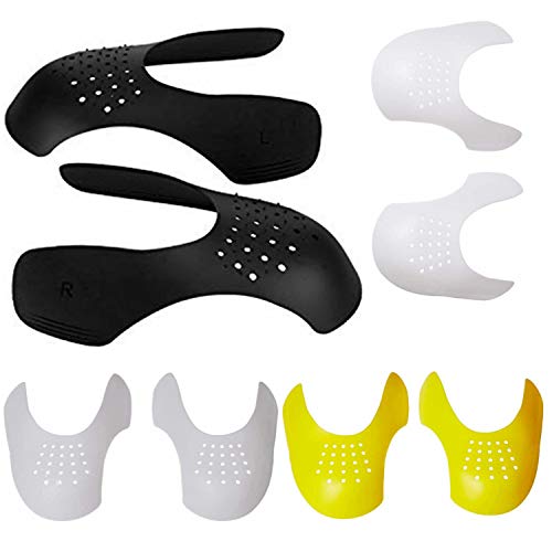 FEPITO 4 pares dec protectores de pliegues Toebox, protectores de zapatilla de deporte, protector contra las arrugas de los zapatos, Unido 6-10 / Talla EUR 39-45 (4 pairs)