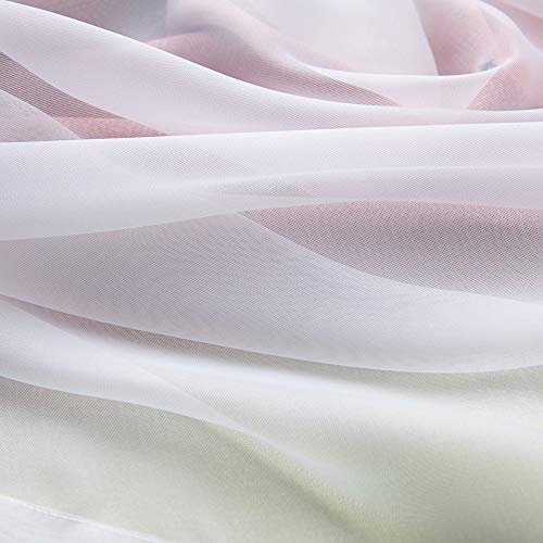 Festnight Cortinas opacas con estrellas, para niños y niñas, para el salón o el dormitorios, doble capa, diseño colorido, 1 panel, poliéster, Rosa, 53"W x 95"L