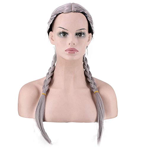 FFWIGS MMBBS 22'' Doble Largo Trenzado Coleta Pelucas por Mujer Largo Rizado Cosplay Halloween Diario Utilizar Calor Resistente Sintético Pelo Completo Cabeza Peluca