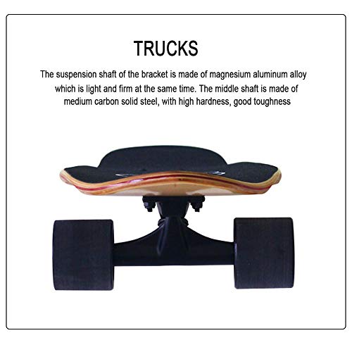 FGKING Monopatín para niños Adultos, Tabla monopatín, 27" Completo Principiante Pro Monopatín, Trucos de Madera de Arce patín Regalo para los niños Femeninos 5 hasta Años de Edad,6