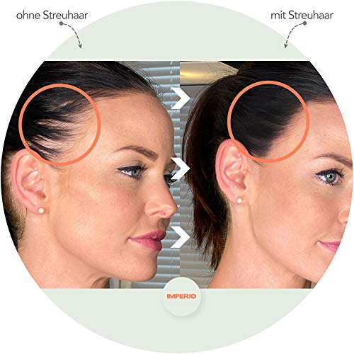 Fibras capilares Imperio – Para disimular la caída de cabello – Microfibras naturales de algodón resistentes – Rubio medio