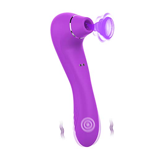 FIDECH Masajeador Portátil,10 Modos de Frecuencia, Silicona Suave, Impermeable, Carga USB